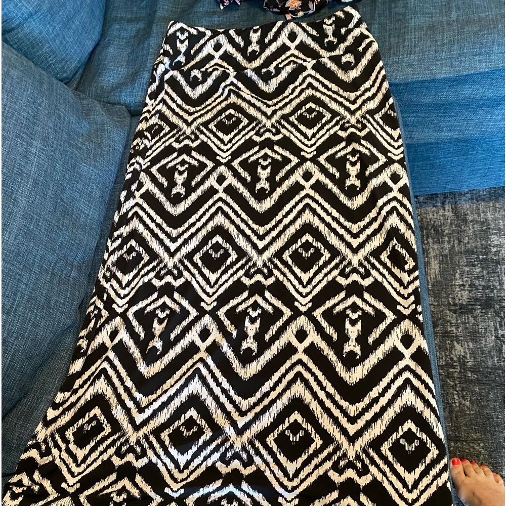 Long a line skirt for petite woman.